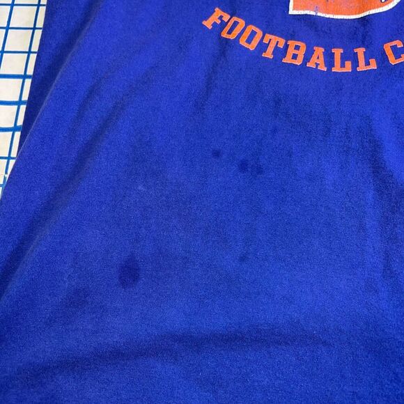 Denver Broncos Reebok Short Sleeve T-Shirt Size Medium Blue y2k - Picture 10 of 13